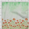 thumbnail image 1 of oneOone Organic Cotton Poplin Twill Fabric Leaves & Flower Panel Print Fabric By Yard 42 Inch Wide, 1 of 3