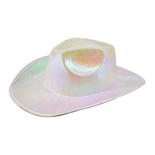 Txlixc Sombrero de vaquero femenino con decoración brillante Txlixc moda