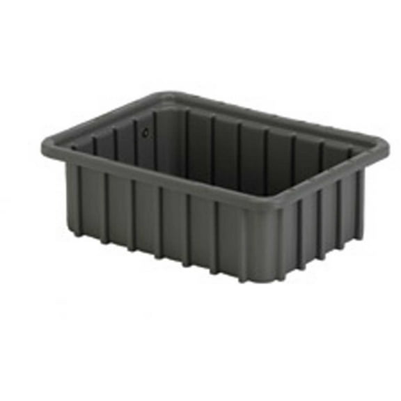 LEWISBins Divider Box, 10-13/16" x 8-5/16" x 3-1/2", Gray, Lot of 8