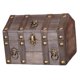 thumbnail image 5 of Cofre del tesoro, caja de almacenamiento de joyas, caja de baratijas de madera, caja organizadora de joyas, foto Gris, 5 of 9