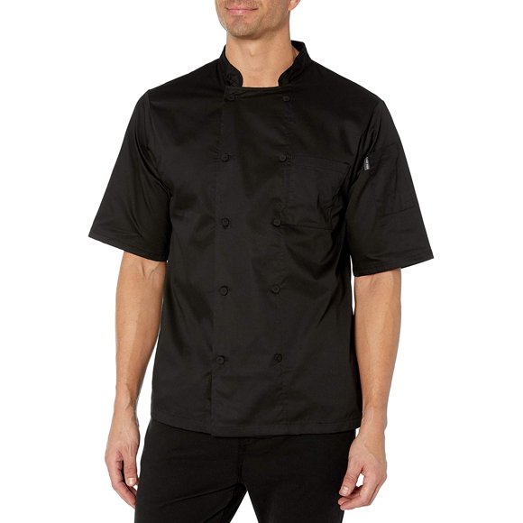 Chef Code Mens Short Sleeve Unisex Cool Breeze Chef Coats
