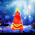 thumbnail image 6 of ToyKingdee Christmas Decorations - Lighted Up Gnomes Ceramic Christmas Tree - Small Mini Prelit Xmas Holiday Decor for Tabletop Home Room Table Fireplace Office, 6 of 8