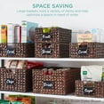 thumbnail image 4 of Best Choice Products Set of 4 13in Woven Water Hyacinth Pantry Baskets w/ Chalkboard Label, Chalk Marker - Chestnut, 4 of 7