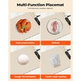 thumbnail image 4 of WELLPEAK Food Warming Mat, Electric Warming Trays for Home Buffet Party Gatherings, Full Surface Silicone Fast Heating Mat for Food with 3 Level Temperature, Auto-Off, Roll Up Food Warmer, 4 of 8
