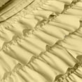 thumbnail image 3 of SGI Bedding 3 Piece Cotton Multi Ruffle Duvet Cover Rust Solid 600TC Full, 3 of 7