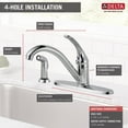 thumbnail image 4 of Single Handle Kitchen Faucet with Spray in Stainless 400-SS-DST, 4 of 7