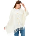 thumbnail image 6 of Alpine Swiss Womens Shawl Evening Wrap Pashmina Large Scarf Fringe Cape Poncho, 6 of 7