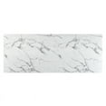 thumbnail image 6 of Posh Living Leroy 90" Marble Dining Table With Metal Legs in White/Silver, 6 of 8