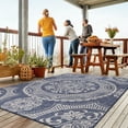 thumbnail image 4 of Beverly Rug Outdoor Rugs 6' x 9' Patio, Porch, Garden Blue, 4 of 8