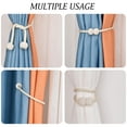 thumbnail image 5 of 4 Pack Magnetic Curtain Tiebacks Decorative Curtain Holdbacks (Beige), 5 of 7
