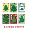 thumbnail image 1 of DIY Children Christmas Game Sticker Santa Claus Snowman Reindeer Make-a-Face Sticker Children Holiday Christmas Party Gift Toy, 1 of 1