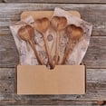 thumbnail image 5 of TACILIP Heart Shaped Wooden Spoon Wooden Heart Spoon Long Handle Coffee Spoon Coffee Stirring Spoon Serving Mixing Spoon for Cooking, Gifts for Mom, 5 of 6
