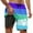 Dark Purple-A, variant on ibiyuan Swim Trunks Men with Compression Liner Quick Dry Mens Bathing Suit 2 In 1 Cargo Pocket Pool Shorts Pockets Lightweight Printed Surf Swimwear,Pink-C