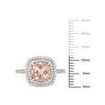 thumbnail image 2 of Everly Women's Morganite and Diamond 14k Rose Gold Ring, 2 of 7