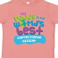 thumbnail image 4 of Inktastic Daddy Worlds Best Correctional Officer Boys or Girls Toddler T-Shirt, 4 of 5