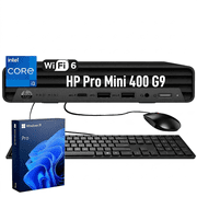 HP ProDesk 400 Business Mini Desktop, Intel Core i3-13100T, 8GB RAM, 256GB SSD, Windows 11 Pro, Black