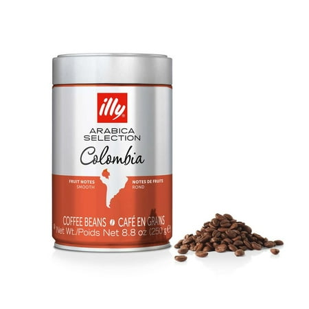illy Arabica Selection Whole Bean Colombia Coffee, 8.8 Oz, Single