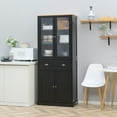 thumbnail image 2 of HOMCOM Freestanding Kitchen Pantry, Buffet Cabinet, 5-tier Storage Cabinet, 2 of 8