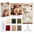 thumbnail image 2 of 3D Fabric Poke Art Kit Santa Gingerbread 7.87in Christmas DIY Craft Set with Frame Stand and Poke Tool for Home Decor and Gift, 2 of 6