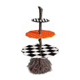 thumbnail image 2 of Halloween Witch Broom Stand Snacks Basket for Fruit Snack Bowl Display Tower, 2 of 5