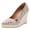 Pink, variant on Spring And Autumn New Slope Heel Thick Sole Pointed Shallow High Heel Slope Heel Shoes Closed Toe Wedges For Wome