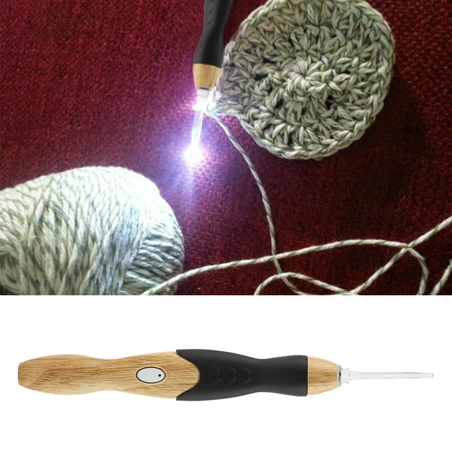 LED Sewing Hooks, To Touch LED Knitting Hooks, Proable Crochet Learner Families For Knitting Lover Home Colleagues Travel Crocheting Friends