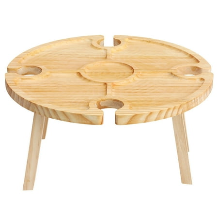 

Folding Picnic-Table Wine Glass Rack 30x16CM 1pcs Wooden Fruit Tray Outdoor Portable Racks