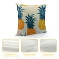 Shiartex Colorful Pineapple Pattern Tropical Square Throw Pillow Cover