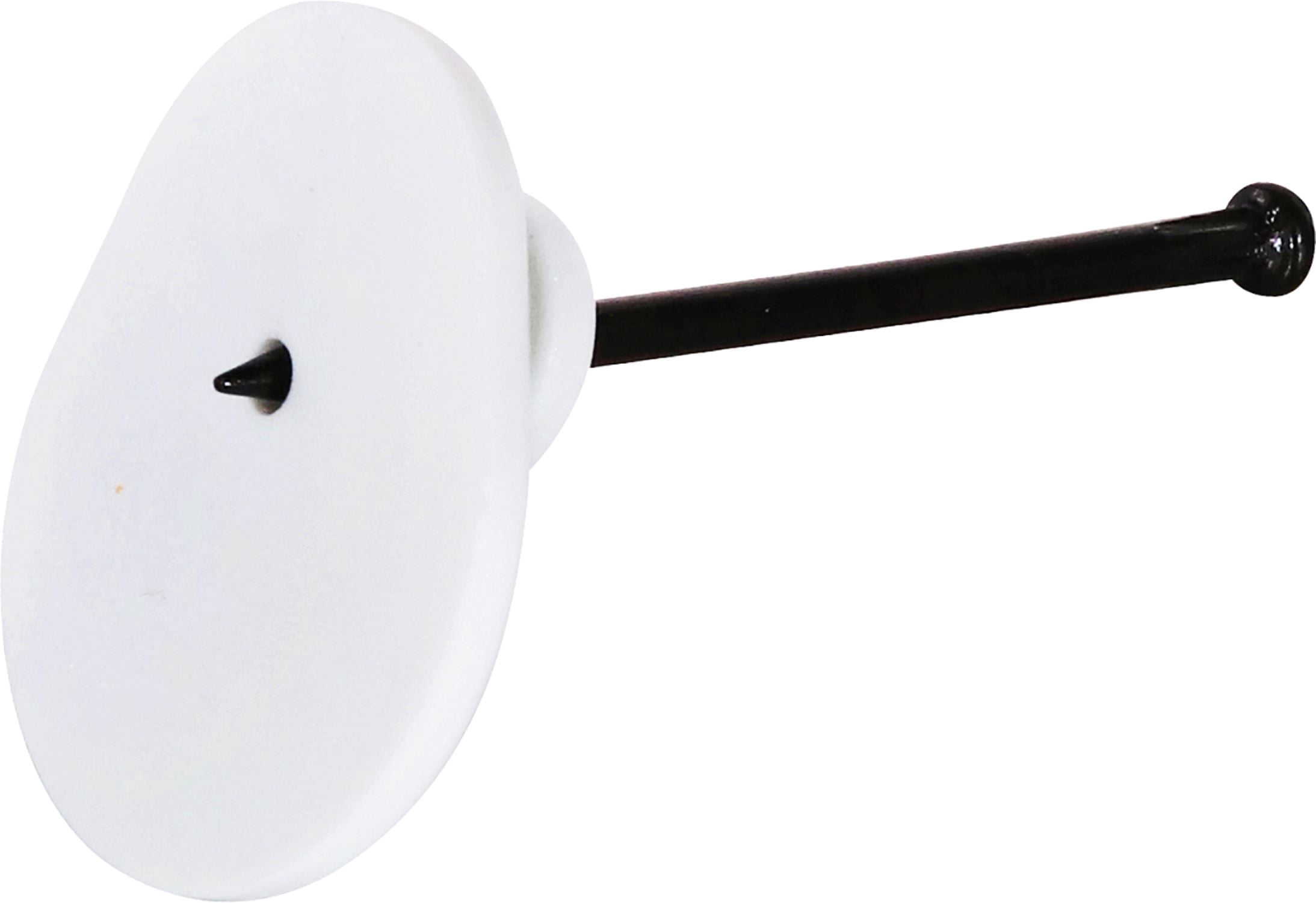 Ook Dual Head Picture Hanger, ReadyNail 20 lbs, Steel, White, for Drywall, Plaster and Wood, 6 pack