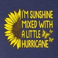 thumbnail image 5 of Wild Bobby, I'm Sunshine Mixed With A Little Hurricane , Inspirational/Christian, Men Premium Tri Blend Tee, Vintage Navy, Small, 5 of 5