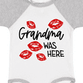 thumbnail image 4 of Inktastic Grandma Was Here Red Kisses Boys or Girls Baby Bodysuit, 4 of 5