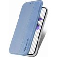 thumbnail image 6 of Clear Case for Nothing Phone 1 with Card Holder, Fiber Pattern PU Leather Wallet Flip Shockproof Phone case Cover for Nothing Phone 1 QW Blue, 6 of 18