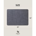 thumbnail image 2 of Baroyal Office Chair Mat for Hardwood Floor Under Desk Computer Rolling Chair Mat for Wood/Tile Floor Non-Slip Heavy Duty Desk Rug PVC Plastic Hard F, 2 of 6