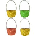 thumbnail image 1 of 4pcs Braided Easter Basket Mini Woven Rattan Baskets, 1 of 4