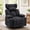 Dark Gray, variant on LLappuil Chenille Recliner Chair, 360° Swivel Reclining Chair with Detachable Adjustable Neck Pillow, Manual Nursery Glider Rocker Recliner Chair for Living Room Orange