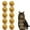 Yellow, variant on 10PCS Green Puff Ball Cat Toy, Large Glitter Sparkle Puff Ball Toy for Cats