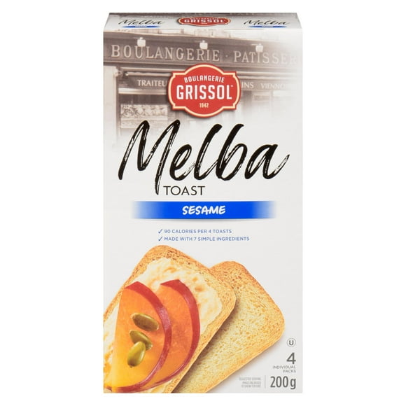 Boulangerie Grissol Melba Toast Sésame, Dare Biscotterie