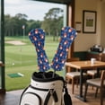 thumbnail image 4 of Yuyamidu Fire Golf Ball Golf Head Covers, Blue Golf Club Covers Driver Headcovers, Fairway Woods Head Covers, Hybrids Headcover for Gifts, 4 of 8