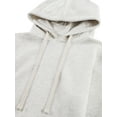 thumbnail image 4 of Ma Croix Womens Crop Top Hoodie Long Sleeve Casual Fleece Hooded Sweatshirt, 4 of 6