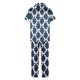 thumbnail image 4 of Sexy Pijama Conjunto para las Mujeres Impreso Bolsillo Pantalones de Manga Corta, Traje Suelto Casual para el Hogar Y el Salón, 4 of 9