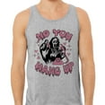 thumbnail image 2 of No You Hang up Ghost Tank Top Unisex Medium Grey, 2 of 5