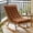 Coffee, variant on Rocking Chair Cushion High Back Seat Pad Thick Support Non Slip Fixed, Breathable Comfortable Durable Long Lasting Cushion, Chair Pad for Recliner Folding Chair Patio Home Seating