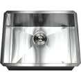 23 INCH Zero Design 16 Gauge Undermount Single Bowl Stainless Steel