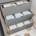 thumbnail image 6 of Luckynote Twin Loft Bed, House Design with Slide, Stairs, Storage Cabinets, Removable Desk, Space-Saving for Small Rooms, Gray, 6 of 14