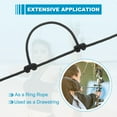 thumbnail image 4 of Uxcell Archery D Loop Rope String Nocking Loop Rope Serving Thread Release Material Black/Blue, 4 of 7