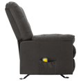 thumbnail image 5 of vidaXL Massage Reclining Chair Dark Grey Fabric, 5 of 5