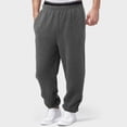 thumbnail image 2 of Men's Casual Pants Men’ s Small Quilted Warm Casual Pants Lined Sweatpants Wide Straight Leg Bottom Sweatpants Joggers Workout High Waisted Yoga With Pockets Dark Gray S, 2 of 7