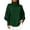 18-Green, variant on Womens Loose Turtleneck Knit Pullover Batwing Sleeve Cozy Oversized Sweater With Side Pockets S