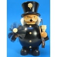 thumbnail image 2 of German incense smoker Chimney Sweep, height 14 cm / 6 inch, original Erzgebirge by Müller Seiffen, 2 of 2