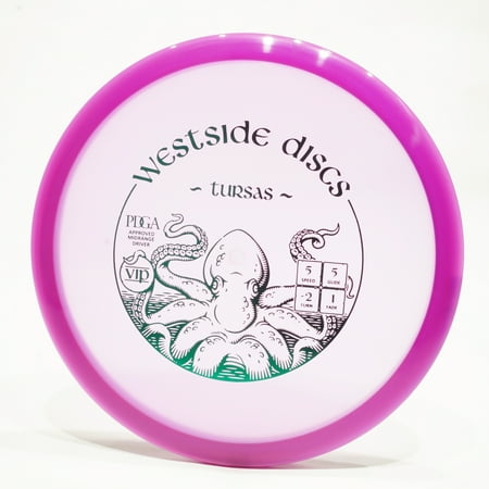 Westside Discs VIP Tursas Disc Golf Midrange Disc Pick Color/Weight [Stamp & Exact Color May Vary] Purple 177-179 grams